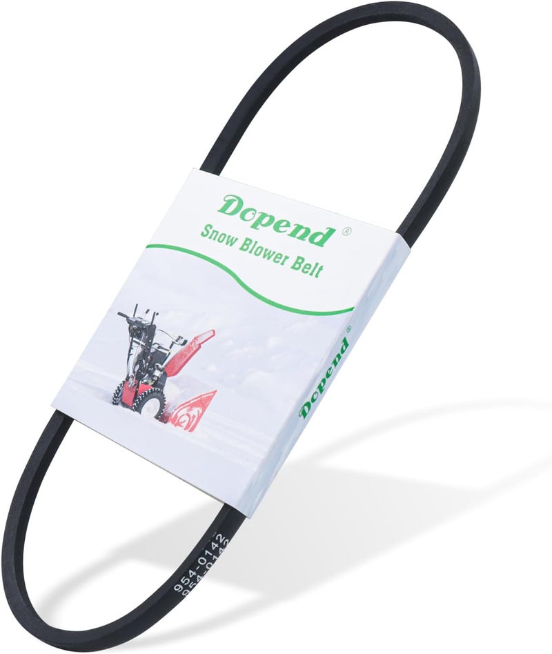 Dopend 954-0142 Edger Belt 3/8'' x 31'' for MTD, Troy Bilt, Craftsman, Murray Snowblower Belts, Replaces MTD 754-0142, 954-0142, 754-0343, 954-0343, Ariens 07209900, 72099 - Image 1